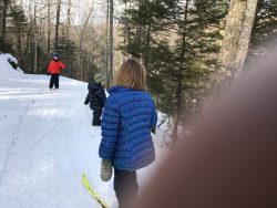 Skiing the Lower Blue Jay